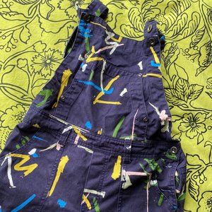 DANGERFIELD splatter painters overalls size 26
